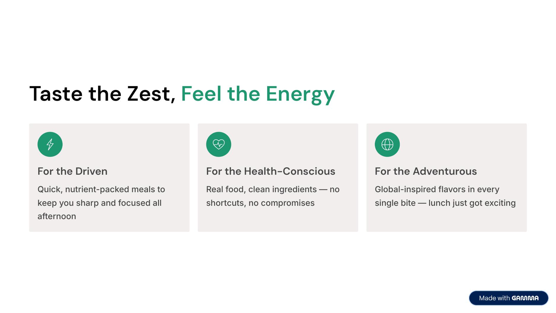 Zesty Bowl deck — slide 5 of 6
